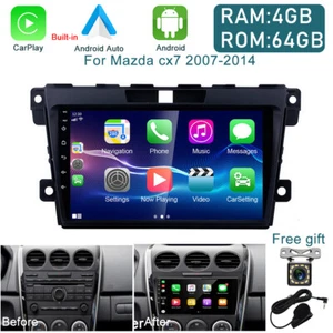 For 2007-14 Mazda CX-7 CX7 Apple CarPlay Android 13 Car Stereo GPS Touch Screen - Picture 1 of 21
