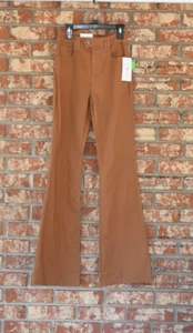 True Craft Brown High Rise Flare Pants Size 0 NWT - Picture 1 of 4