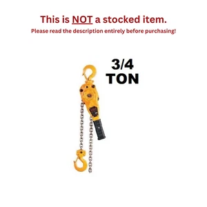 HARRINGTON MANUAL LEVER HOIST - LB SERIES - 3/4 TON - 5 FT LIFT - Picture 1 of 4