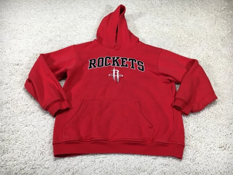 Houston Rockets Hoodie Boys XXL 2XL Red NBA Basketball Sweatshirt Kids Youth Cover