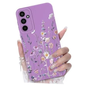 for Phone Case, Fashion Flower Pattern Design Samsung Galaxy A35 5G Purple - Picture 1 of 7