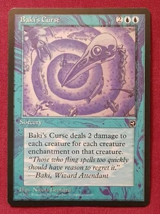 Magic The Gathering HOMELANDS BAKI'S CURSE blue card MTG - Picture 1 of 2