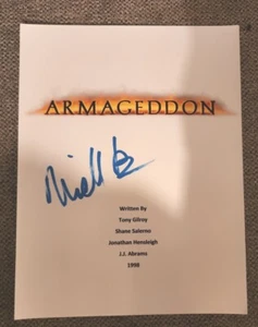 MICHAEL BAY SIGNIERT ARMAGEDDON KOMPLETTES FILMSKRIPT REGISSEUR B MIT COA + PROOF WOW - Bild 1 von 1