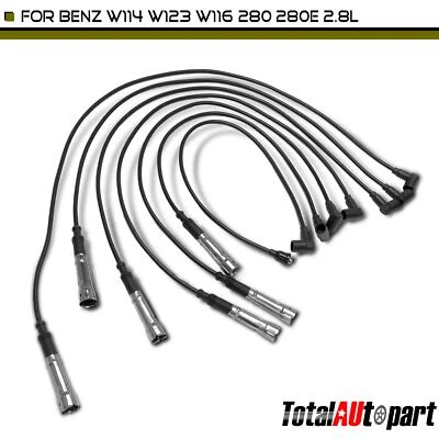 Juego de 7 cables de bujía para Mercedes-Benz W114 W123 W116 280 280C 280E 280S 2,8 L Foto 1 de 4