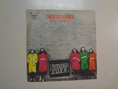 JETHRO TULL: Thick As A Brick Part 1- Part II-Italy 7" 72 Chrysalis 010 1003 PSL - Image 1 of 4