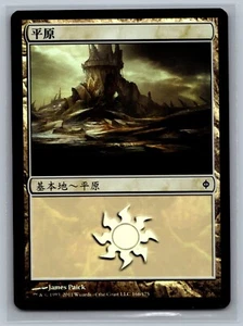 Magic The Gathering CHINESE (S) New Phyrexia Plains #166/175 Foil MTG TCG CCG - Picture 1 of 2
