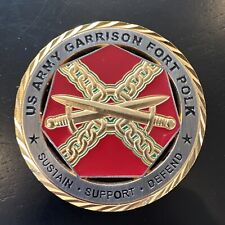 US Army Garrison Fort Polk, Presented For Excellence 2.5” Award Coin, PO~VG+