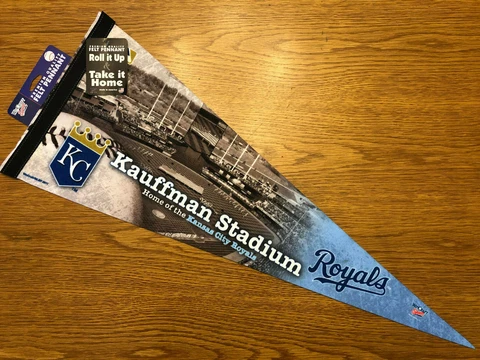 Wincraft KC Royals Stadium Pennant Wool Felt 12" x 30" MLB Licensed 2011 NWT Cover