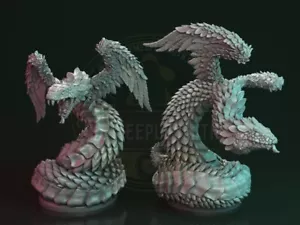 Featherer serpents miniatures for Cthulhu RPG, DnD, Rpg.. - Imagen 1 de 6