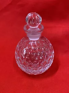 VINTAGE MMA Metropolitan museum of modern art CRYSTAL PERFUME BOTTLE SIGNED 4.5” - Picture 1 of 8