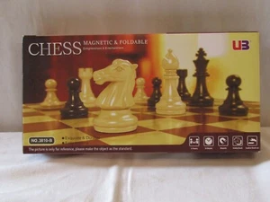 NEU FABRIKVERSIEGELT MAGNETISCH FALTBAR SCHACHSPIEL. - Bild 1 von 1