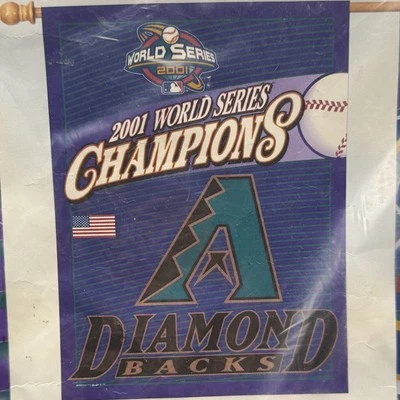 Arizona Diamondbacks 2001 World Series Champions Banner 27x37 Wincraft NIP MLB - Image 1 of 4