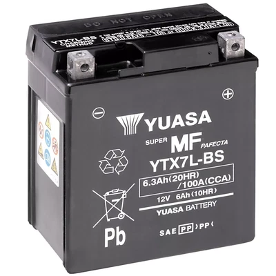 Batteria Yuasa YTX7L-BS 12V 6AH PIAGGIO MEDLEY 4T IE ABS E4 125 2016 2017 - Immagine 1 di 3
