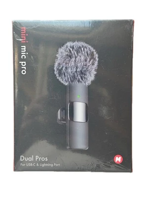 Mini Mic Pro 2024 Dual Pros Crystal Clear Microphone; Includes 2 Mics