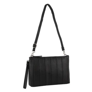 Pierre Cardin Womens Crossbody/Clutch Leather Bag in Black - Picture 1 of 4