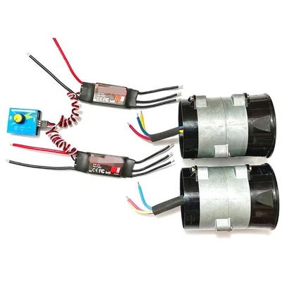 500W Dual Twin Turbine Fan Turbo With Supercharger Manual Controller Universal - Image 1 of 4