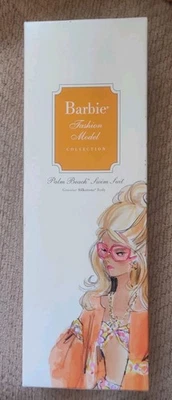 Palm Beach Swim Suit Barbie Doll 2009 Gold Label Genuine Silkstone Fashion Model - Image 1 of 4