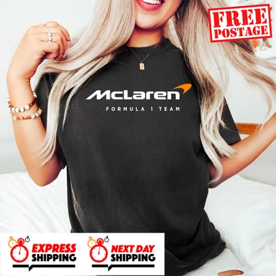 McLaren F1 Team T-Shirt for Formula 1 Fans Legend Racing Tee Gift Motorsports - image 1 of 4