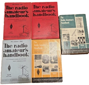 Vintage Lot of 5 - The Radio Amateur’s Handbook 1961, 1962, 1967, 1968, 1969 - Bild 1 von 6