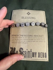 A contemporary My Saint My Hero Benedictine Blessing Bracelet. - Picture 1 of 3