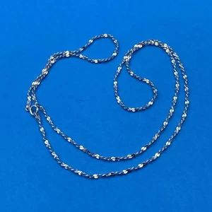 Milor Italy 925 Sterling Silber 24" Seil Kette Halskette 6,5g Vintage Italian - Bild 1 von 5