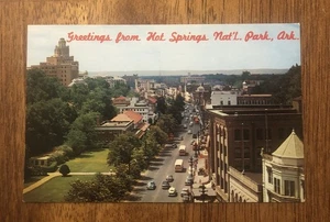 Central Avenue - Parque Nacional Hot Springs, Arkansas. Postal (WP8) - Imagen 1 de 2