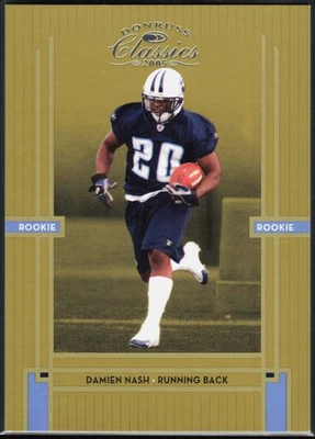 2005 Donruss Classics Damien Nash #/1499 Rookie #191 - Image 1 of 2