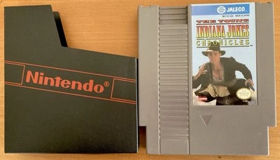NES  The YOUNG INDIANA JONES CHRONICLES ~ Nintendo NES-YJ-USA Cart + Sleeve NTSC - Image 1 of 4