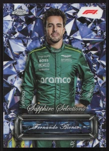 2024 Topps Chrome Sapphire Edition Formula 1 Selections Fernando Alonso #SS-3 - Picture 1 of 2