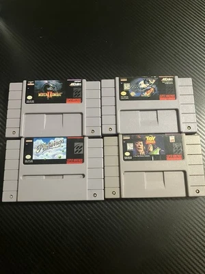 Super Nintendo SNES Games Set Of 4 Untested Worked Last Time Used - Image 1 of 2