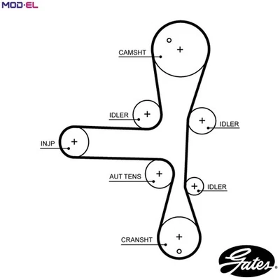 TIMING BELT 5701XS FOR OPEL ZAFIRA/TOURER/C ANTARA CASCADA INSIGNIA/Grand 2.0L - Image 1 of 4