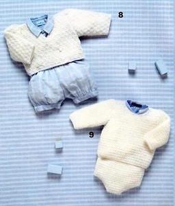 BABIES~CROSS-OVER CARDIGAN~TOP/PANTS~CROCHET PATTERN~CHEST SIZE 16"-18" (PHIL) - Picture 1 of 1
