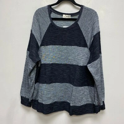 Everleigh Mujer Gris Carbón Manga Larga Rayas Tejido Pullover Sudadera XXL Foto 1 de 4