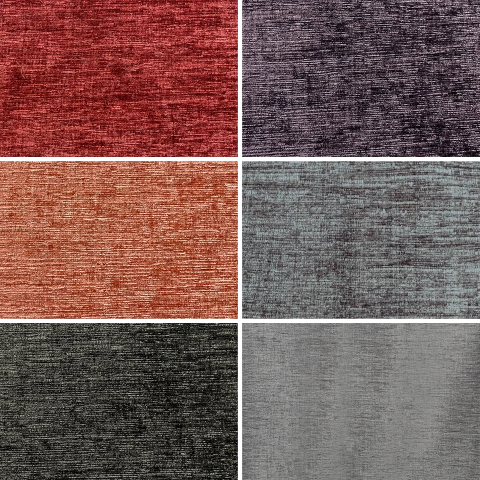 Turner Plain Chenille Curtain Fabric Material from Style Furnishings