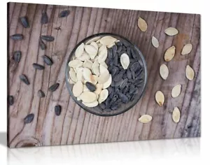 Küche Wandbild Ying Yang Samen Leinwand Wandbild Bild Druck - Bild 1 von 5