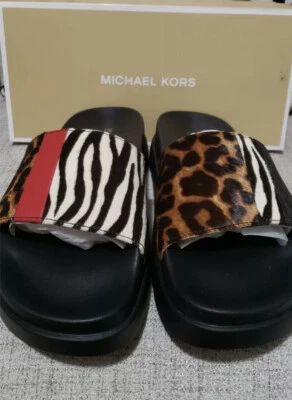 MICHAEL KORS Sabine Slide Estampado Becerro Talla Mujer EE. UU. 6M Foto 1 de 4