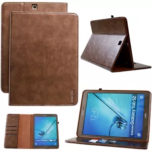 Luxus Leder Schutzhülle Samsung Galaxy Tab S2 T810-819 Tablet Tasche Cover Case - Bild 1 von 12