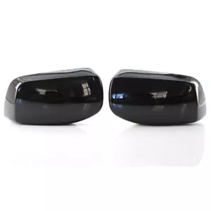 Pair Left+Right Wing Door Mirror Cover Caps for 04-07 BMW E60 5 Series AS - Picture 1 of 5