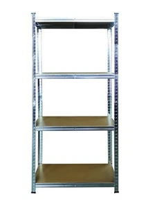 KOMBO Scaffale in MDF Zincato 4 Ripiani: 75x30x150cm Portata 100 KG a ripiano - Foto 1 di 2