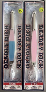 2 paquetes Deadly Dick #4 largo plateado UV - Imagen 1 de 1