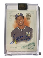 2021 Topps Archives Signature Series Jean Segura auto /19 encased