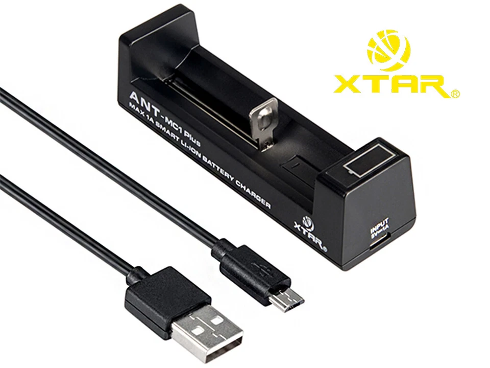 RESTPOSTEN Xtar ANT MC1 Plus - Ladegerät f. Li-Ion-Akkus 3,6V/3,7V mit Micro-USB - Bild 1 von 1
