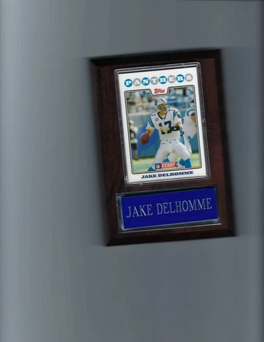 JAKE DELHOMME PLAQUE CAROLINA PANTHERS FOOTBALL NFL   C Cover