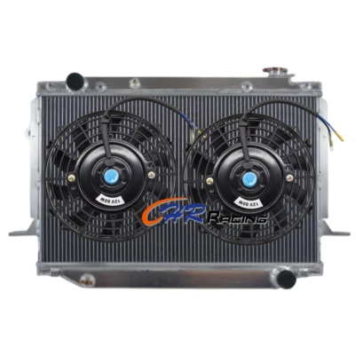 Radiador de alumínio + ventiladores para 1993-1997 Toyota Land Cruiser FZJ75/Lexus LX450 4,5L - Imagem 1 de 4