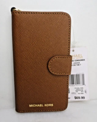 MICHAEL KORS FOLIO PHONE CASE TAB 7 LEATHER 32S7GZ3L4L WITH TAG - Image 1 of 4