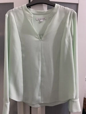 FWM Fenn Wright Manson Turquoise Blue Workwear Blouse Top Size 8 - Image 1 of 4