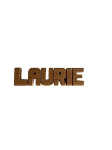 Scultura scultura in legno LAURIE nome novità personalizzata - Foto 1 di 5