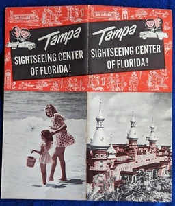 1950s TAMPA FLORIDA Brochure Cool Graphics Tourism - Picture 1 of 2