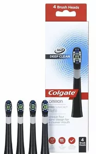 Colgate ProClinical DEEP CLEAN Black Replacement Toothbrush Heads Pack of 4 BN - Picture 1 of 1