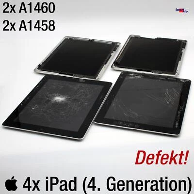 APPLE IPAD 4 GENERAZIONE A1460 A1458 TAVOLETA ORIGINALE PC DIFETTOSO! - Immagine 1 di 4